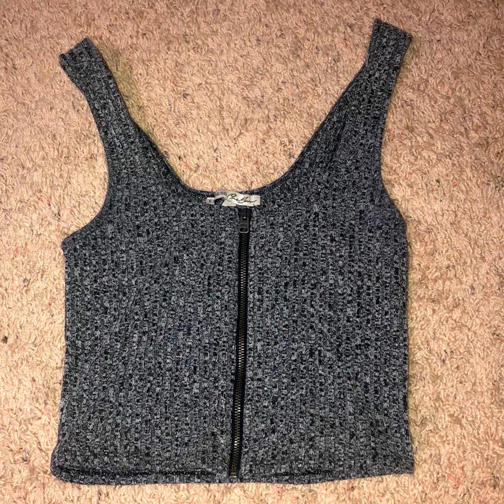 This crop top is from Express small black & white.